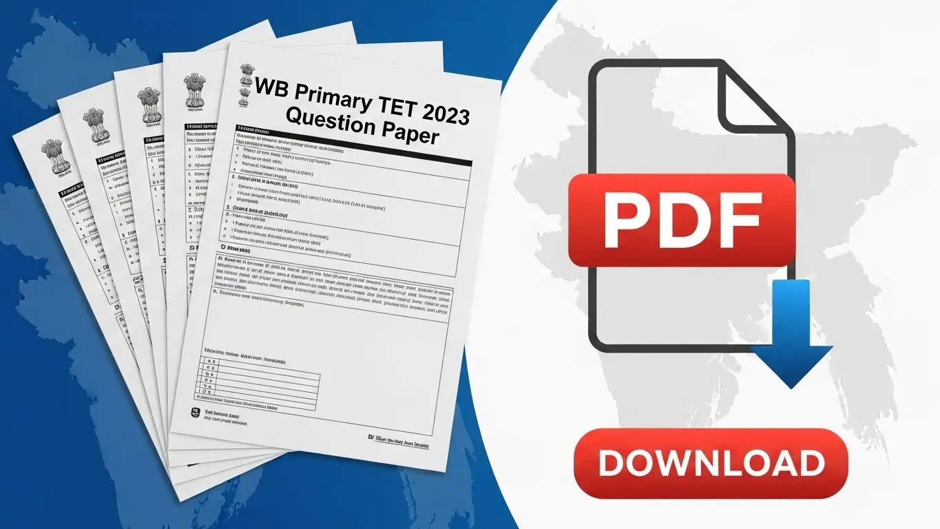 WB Primary TET 2023 Question Paper PDF Download